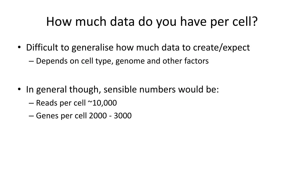 how much data do you have per cell 2