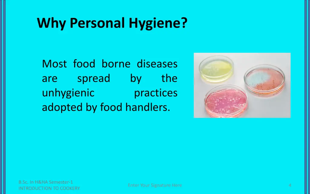 why personal hygiene