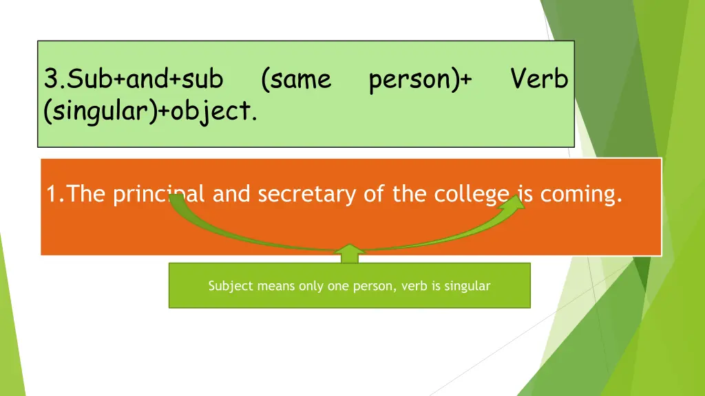 3 sub and sub singular object