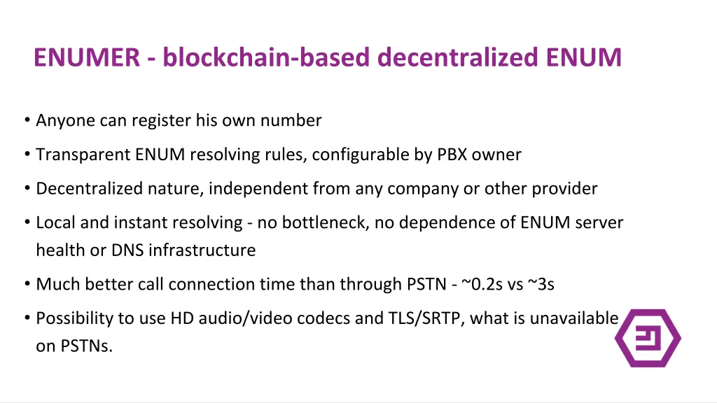 enumer blockchain based decentralized enum