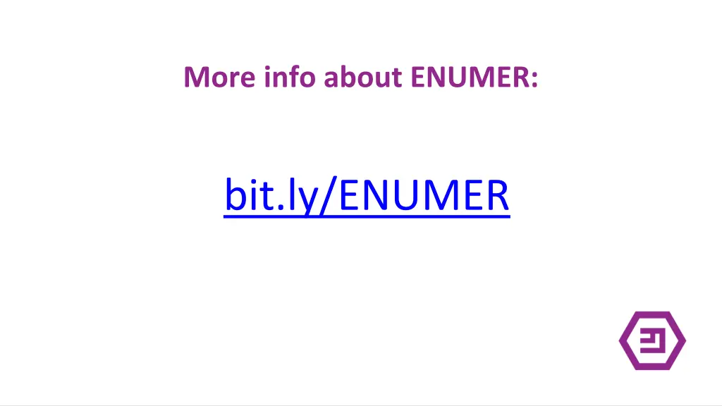 more info about enumer