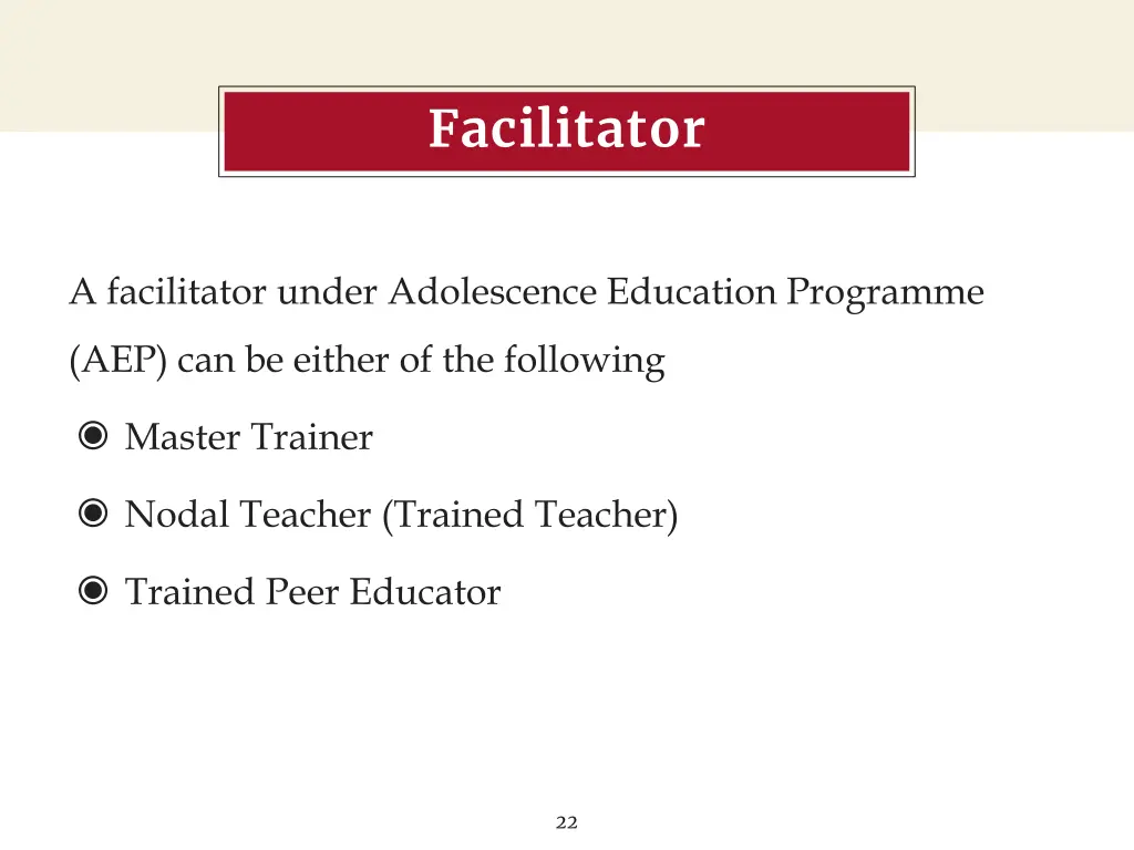 facilitator