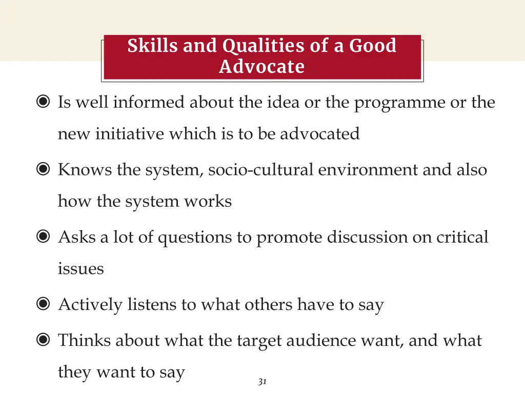 skills and qualities of a good advocate