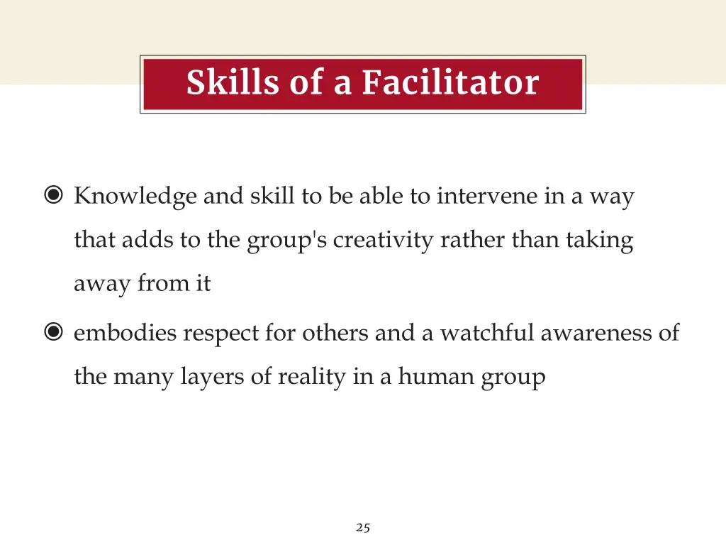 skills of a facilitator 1