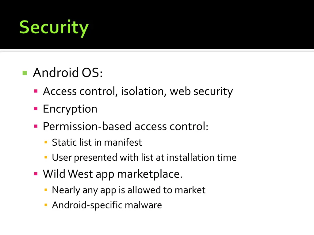 android os access control isolation web security