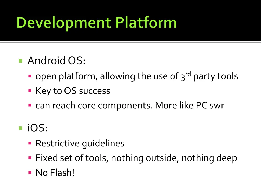 android os open platform allowing