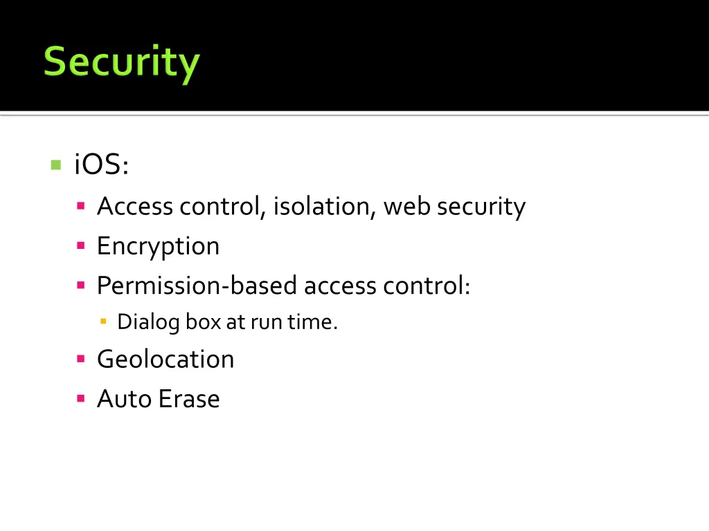 ios access control isolation web security