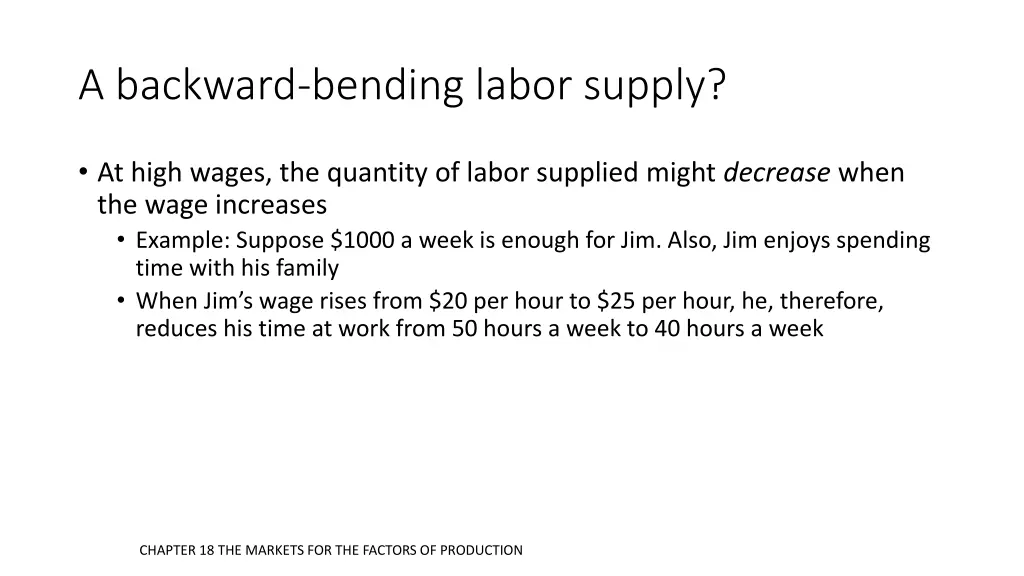 a backward bending labor supply