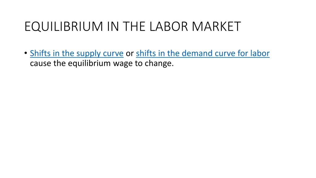 equilibrium in the labor market 1