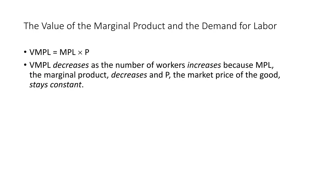 the value of the marginal product and the demand 1