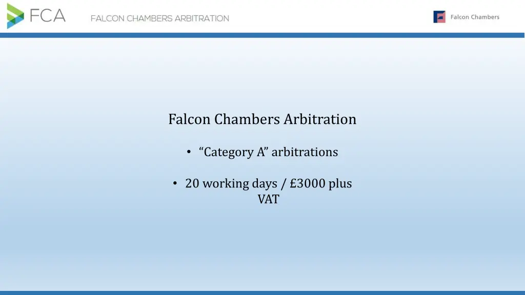 falcon chambers arbitration 1