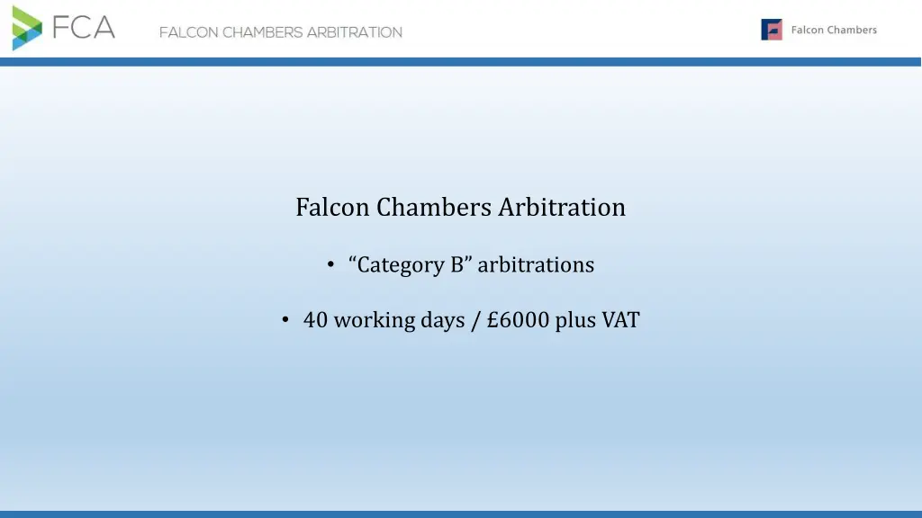 falcon chambers arbitration 2