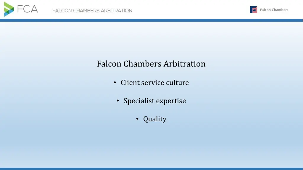 falcon chambers arbitration