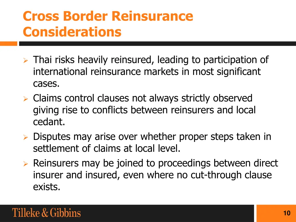 cross border reinsurance considerations