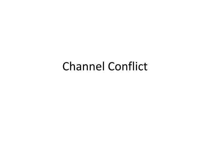 channel conflict