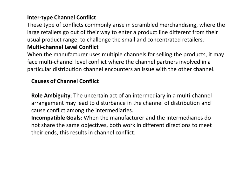 inter type channel conflict these type