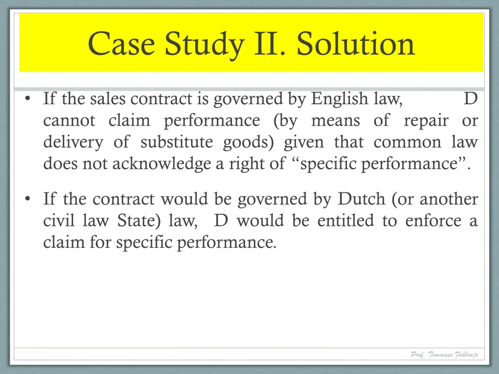 case study ii solution