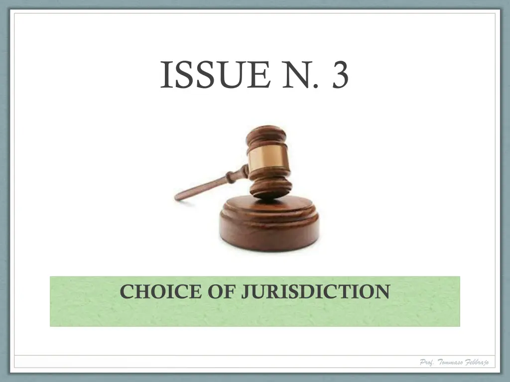 issue n 3