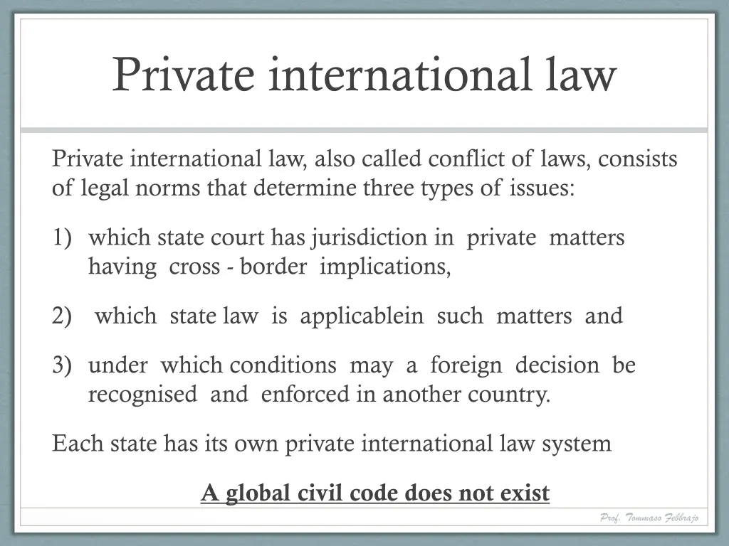 private international law 1