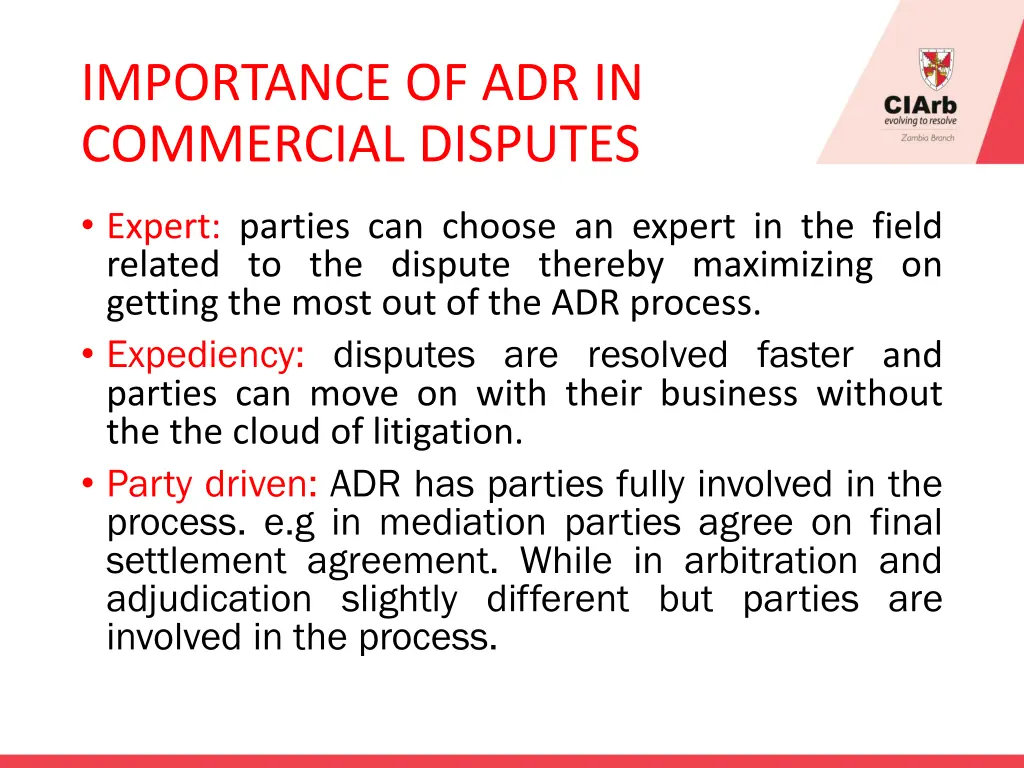 importance of adr in commercial disputes 1