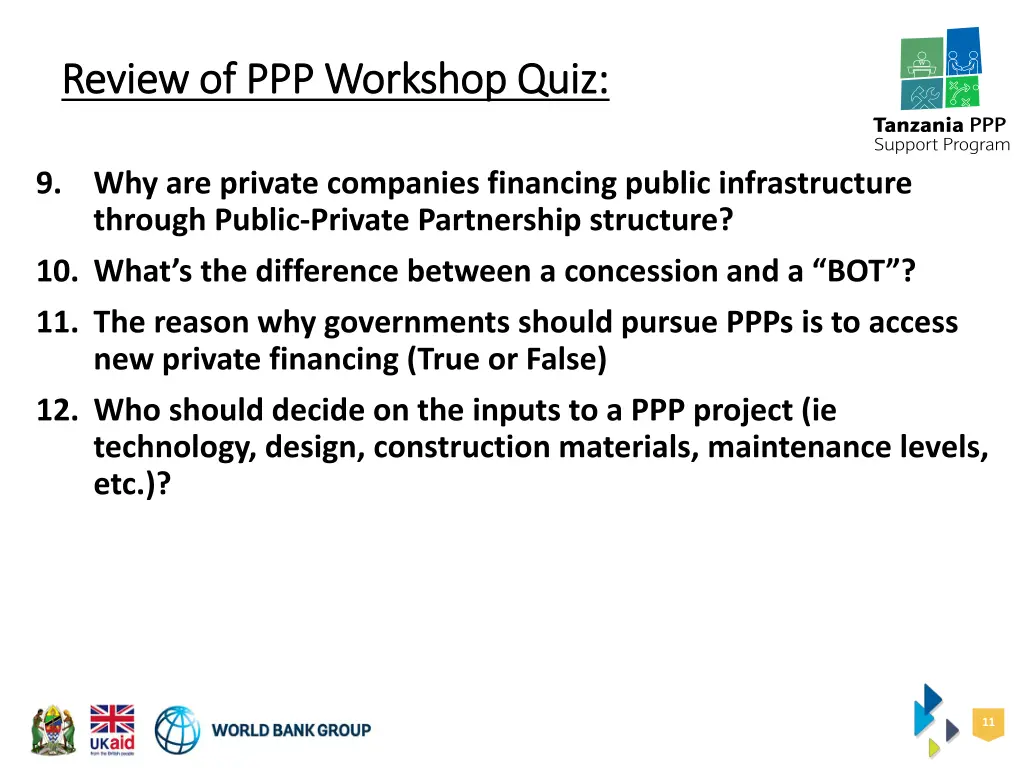 review of ppp workshop quiz review 1