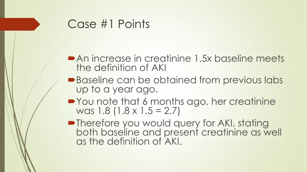 case 1 points