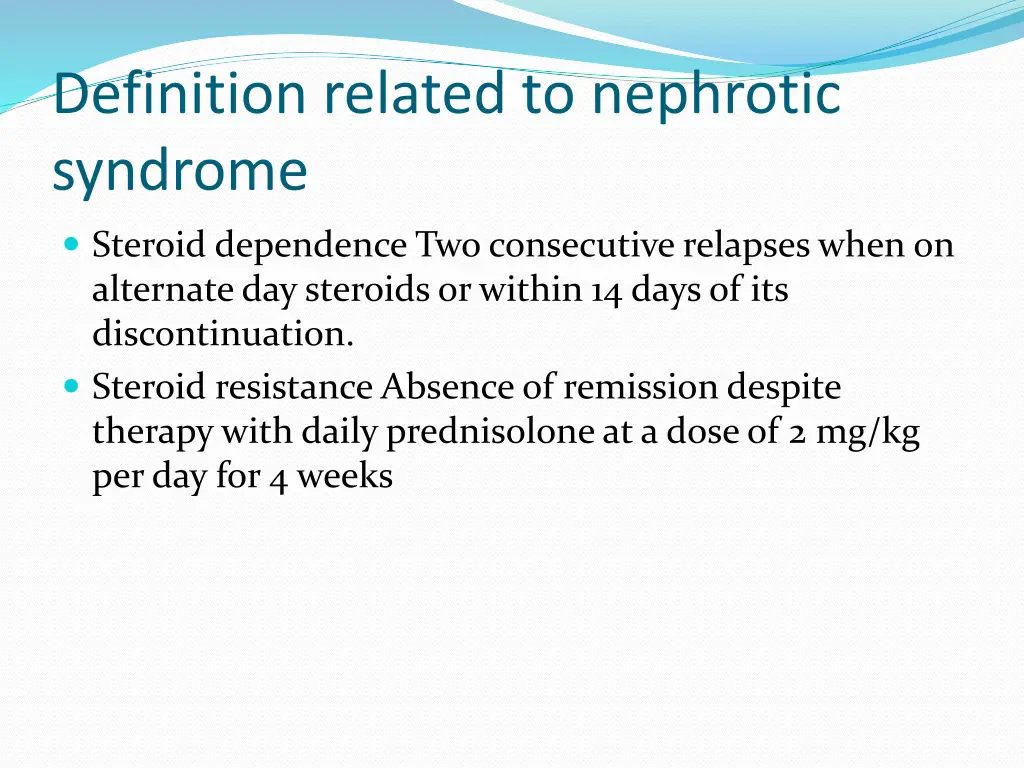 definition related to nephrotic syndrome 1