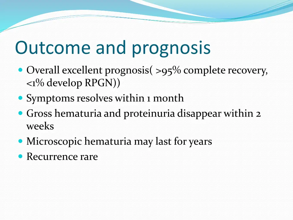 outcome and prognosis