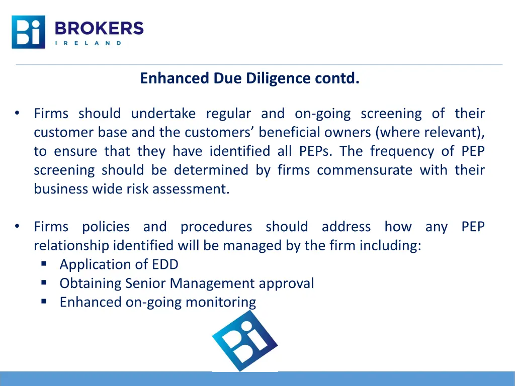 enhanced due diligence contd 6