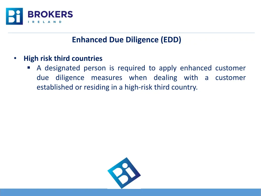 enhanced due diligence edd