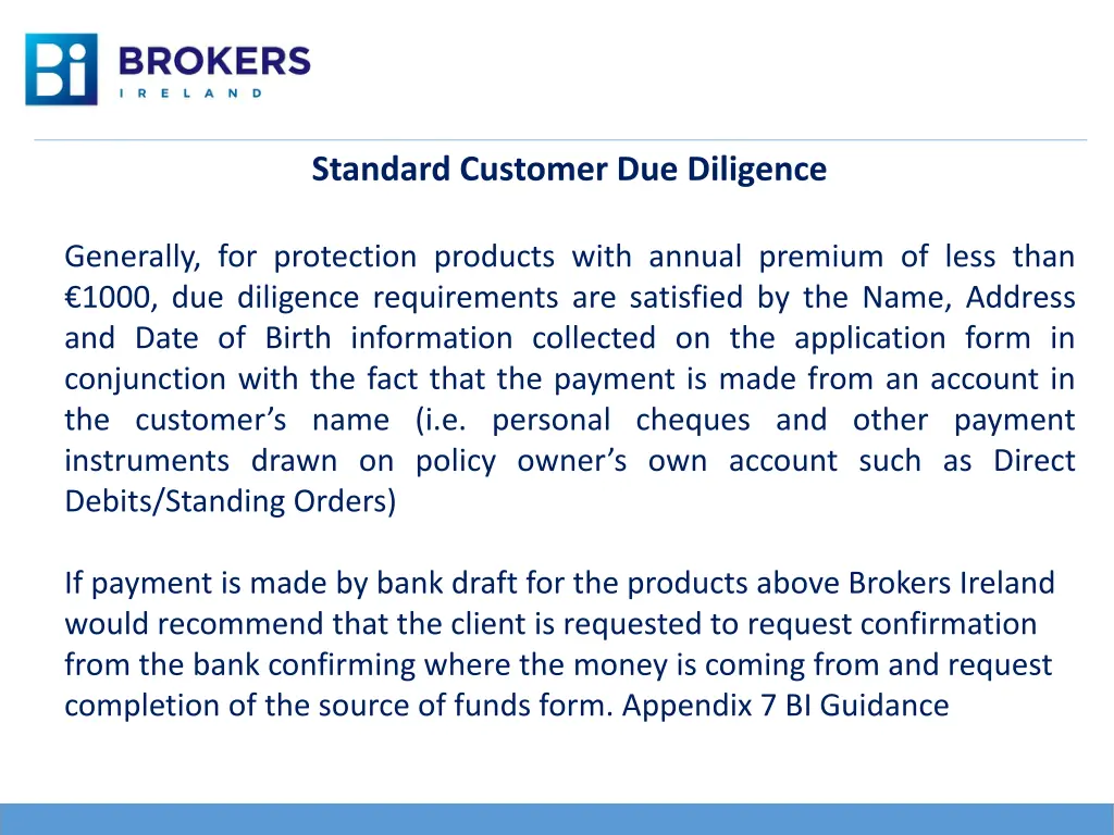 standard customer due diligence 1