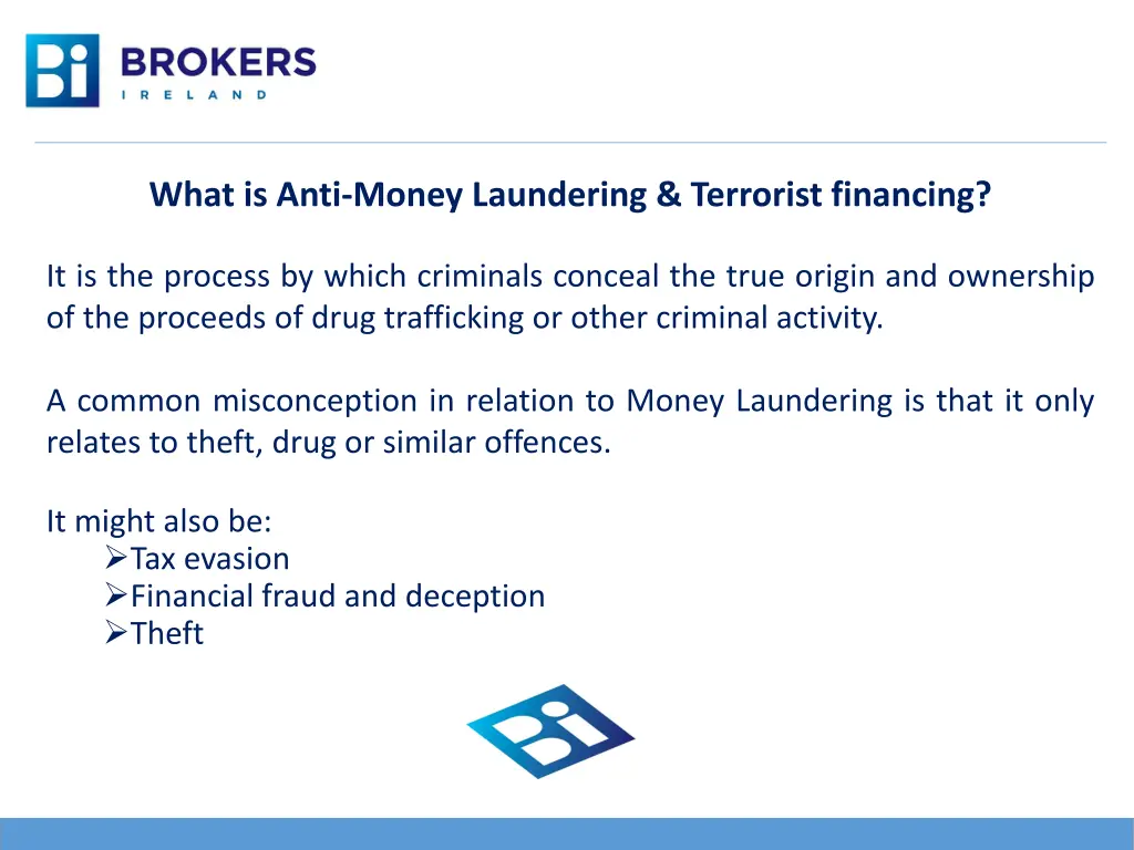 what is anti money laundering terrorist financing