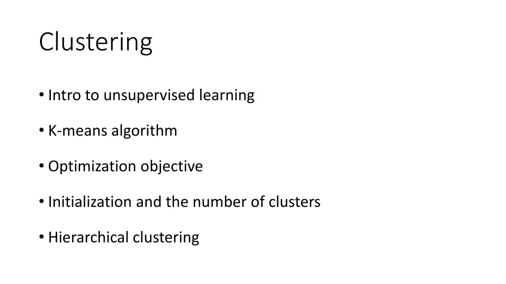 clustering 1