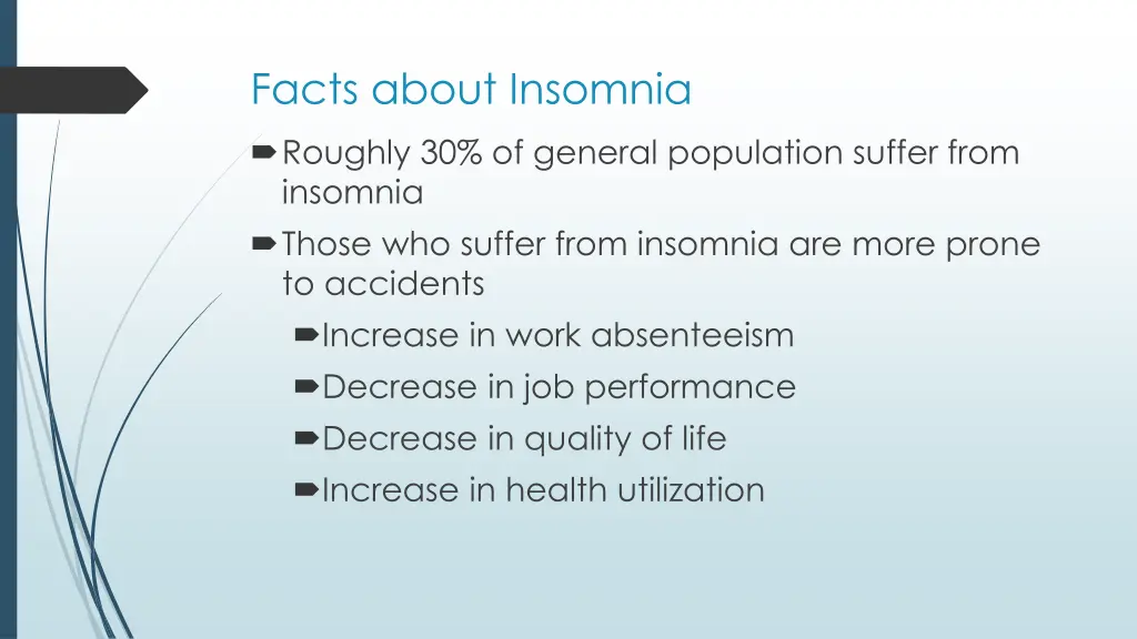 facts about insomnia