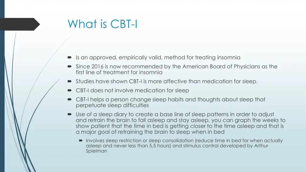 what is cbt i 1