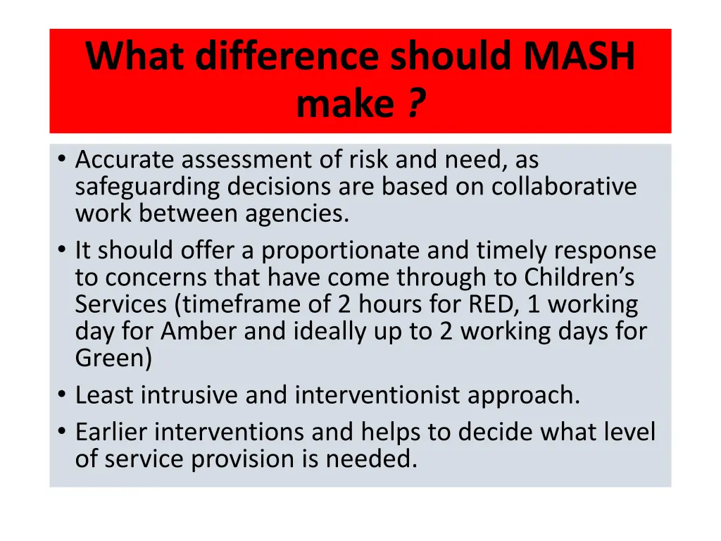 what difference should mash make