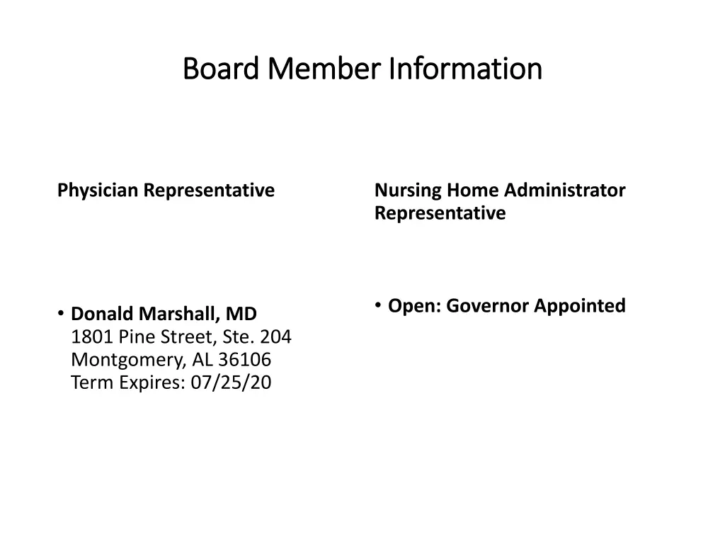 board member information board member information 1