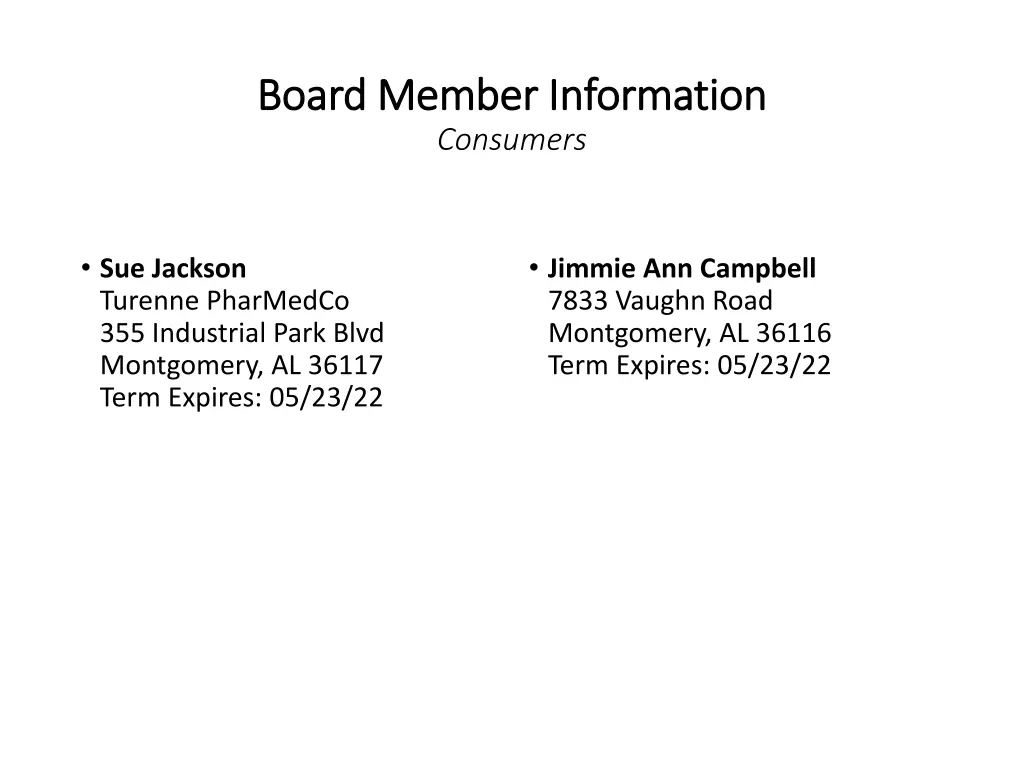 board member information board member information 2