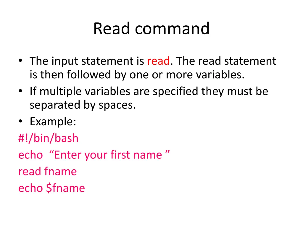 read command