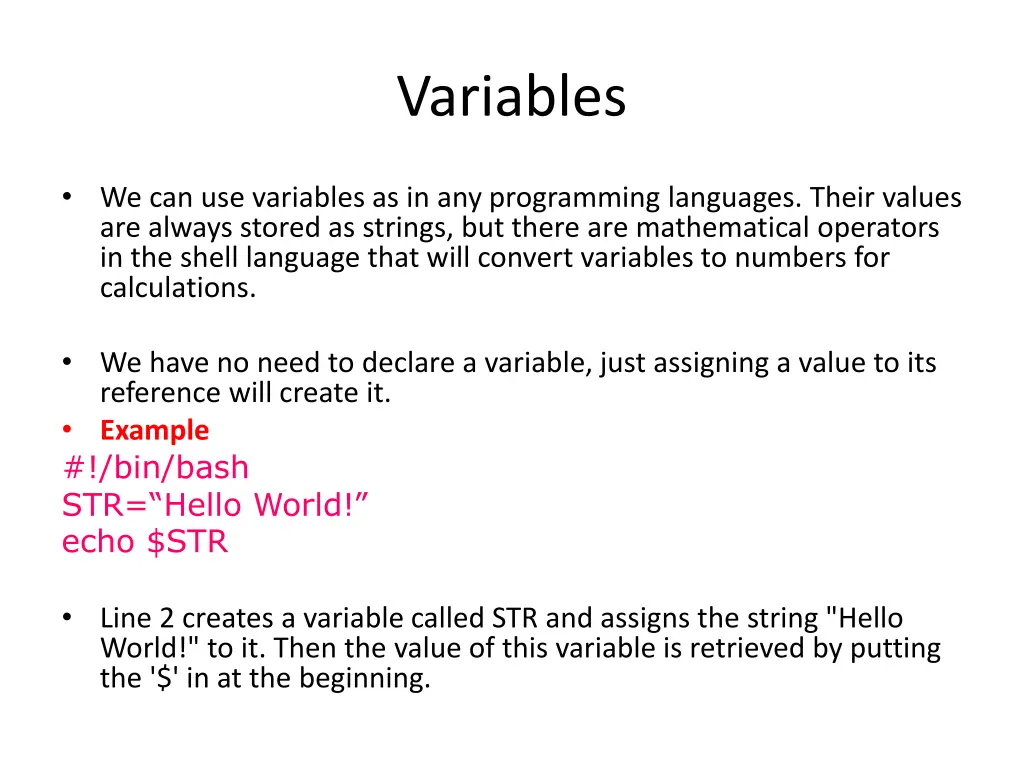 variables