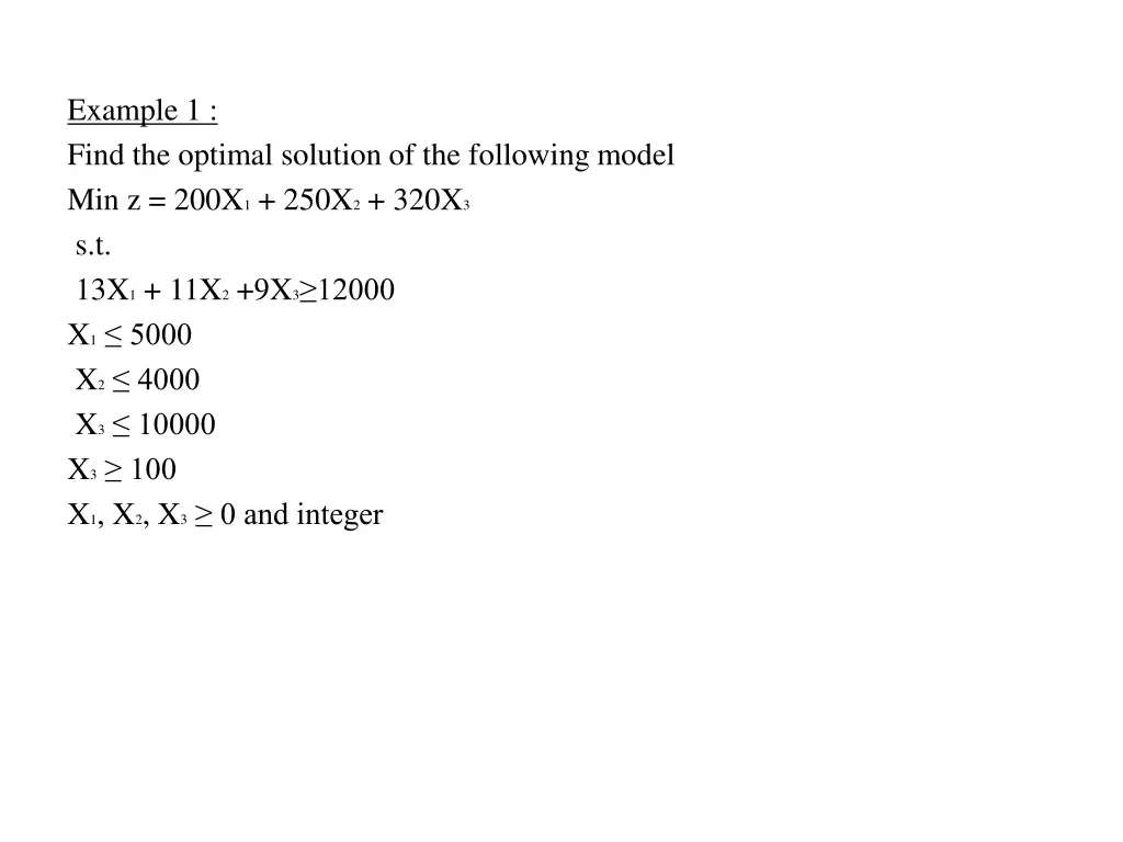 example 1 find the optimal solution