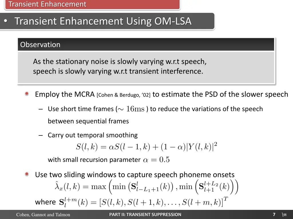 transient enhancement