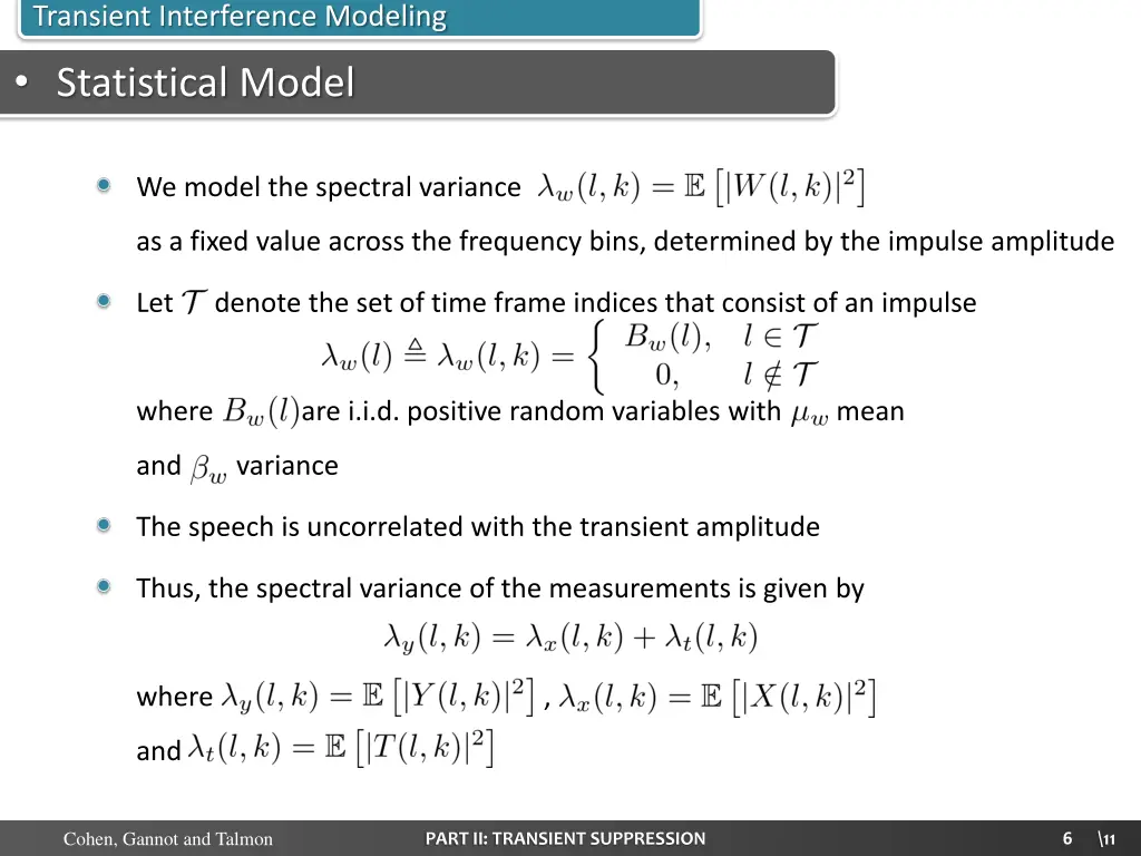 transient interference modeling 1