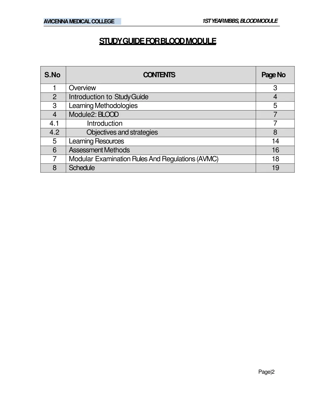 1st year mbbs bloodmodule