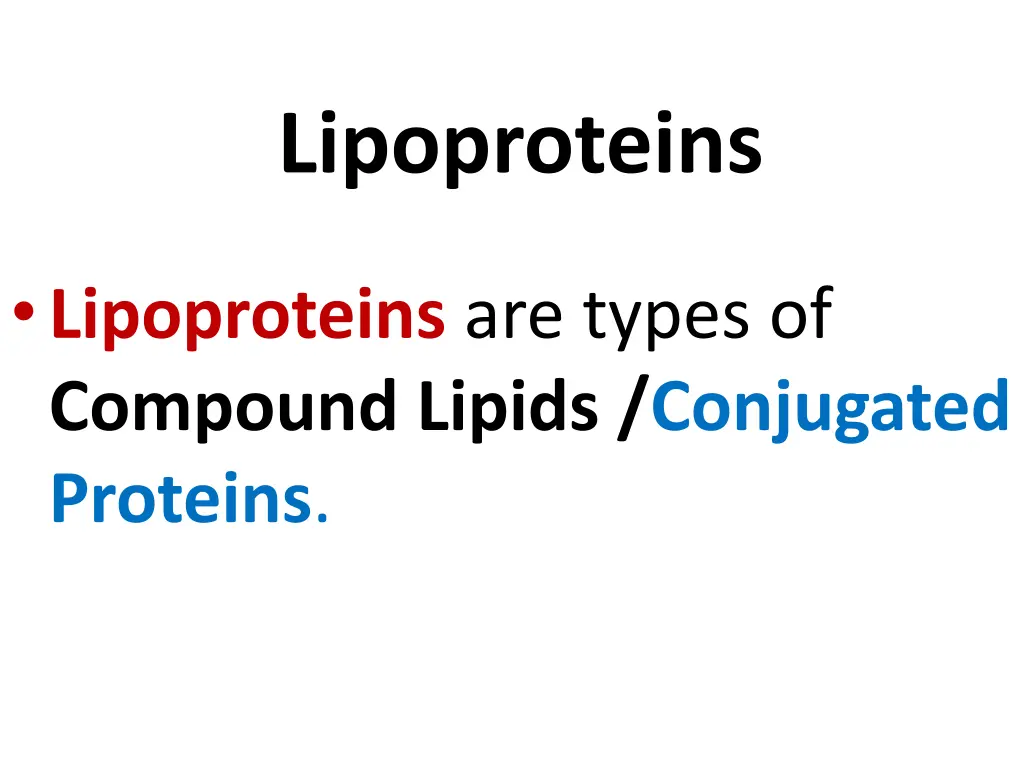 lipoproteins 1