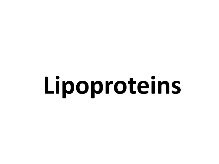 lipoproteins