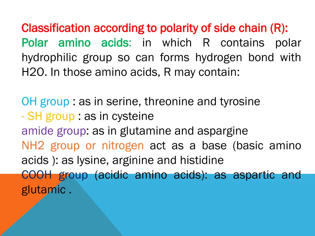 classification classification according polar