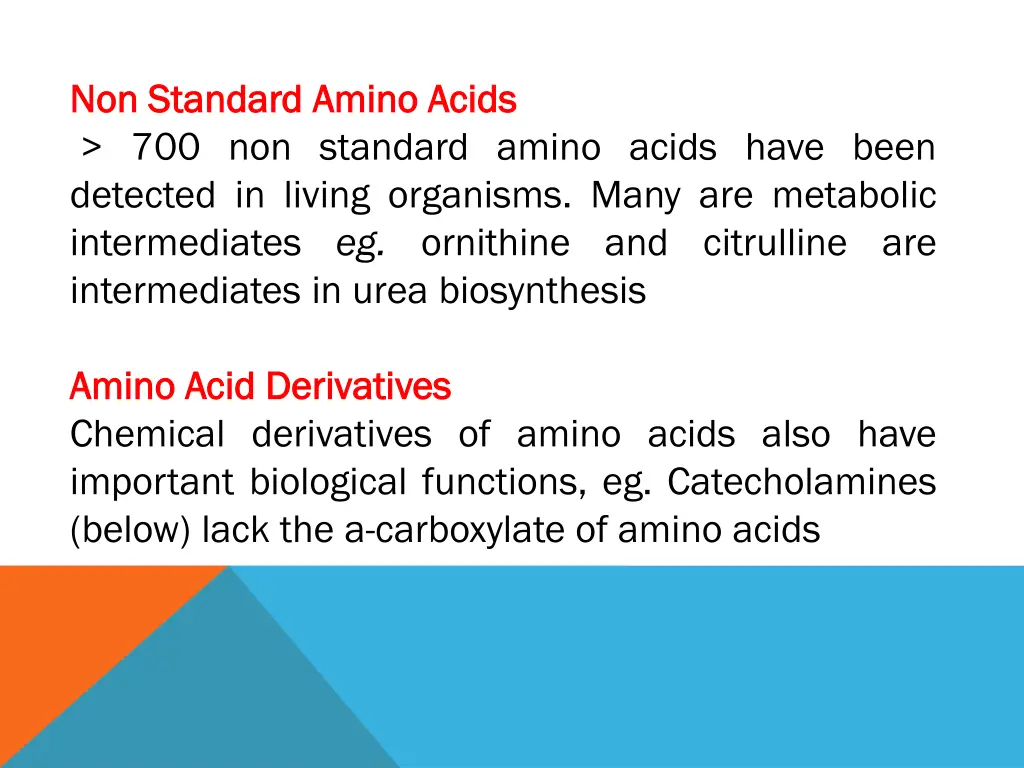 non non standard standard amino 700 non standard