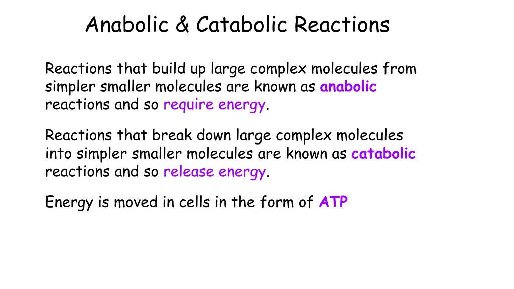 anabolic catabolic reactions