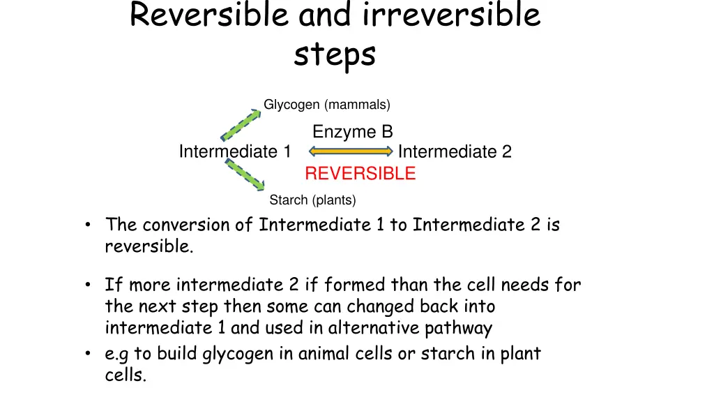 reversible and irreversible steps 1